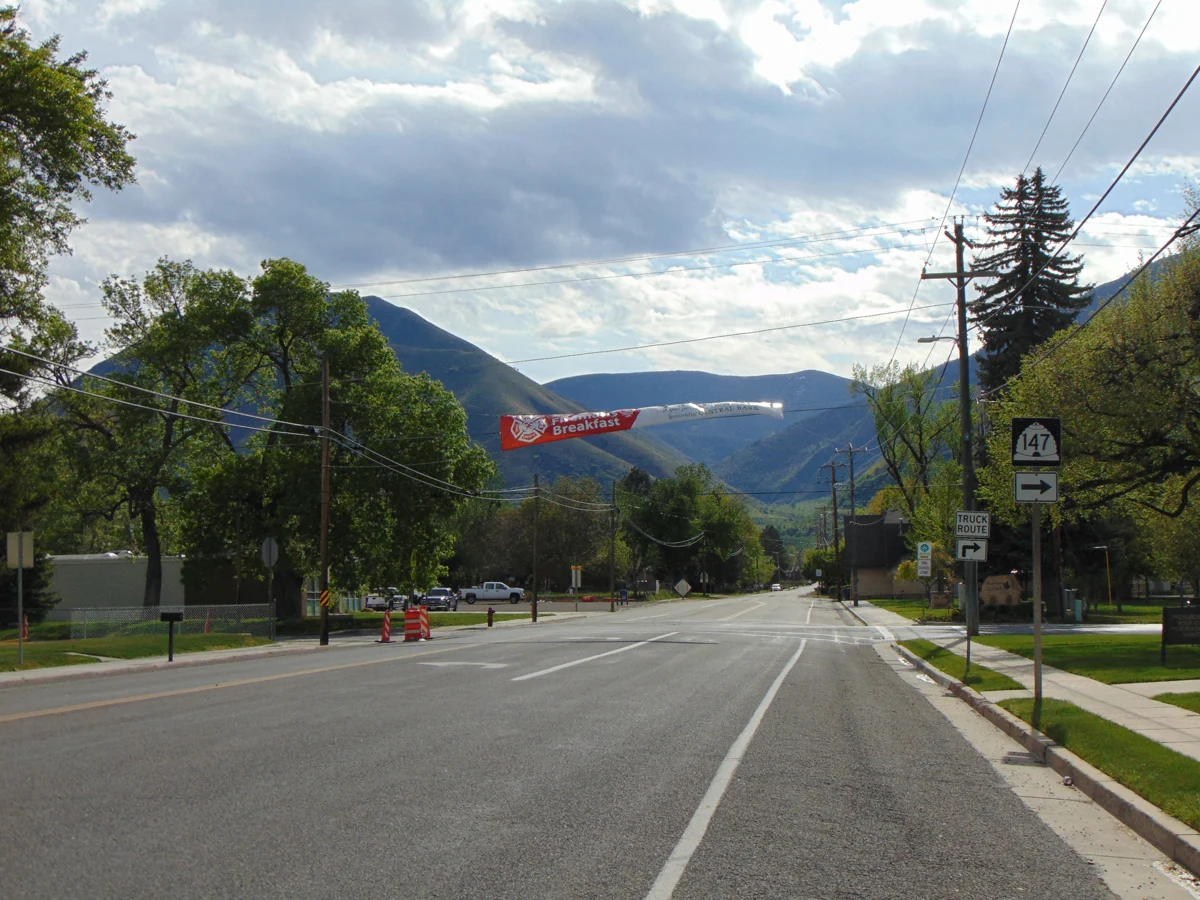 Looking east at Main Street and Maple Street in Mapleton, May 6, 2016; city file photo