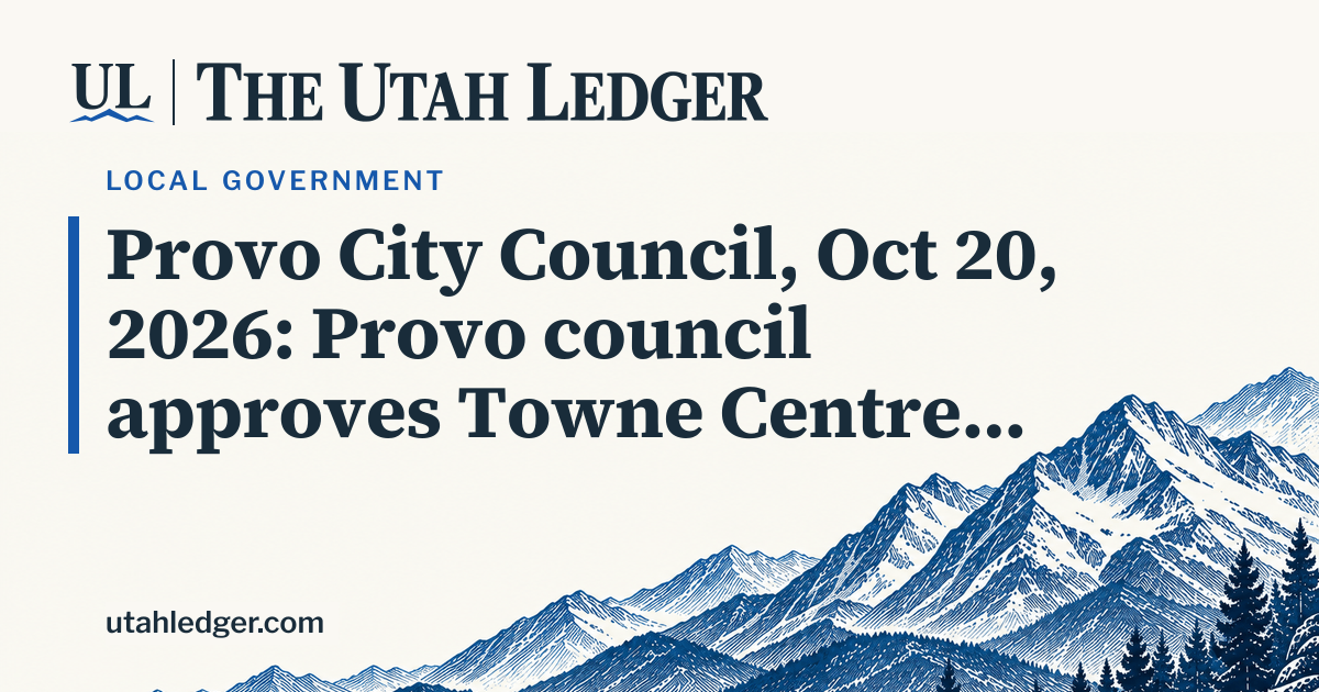 Provo Council Approves Three Measures for Towne Centre Mall Site