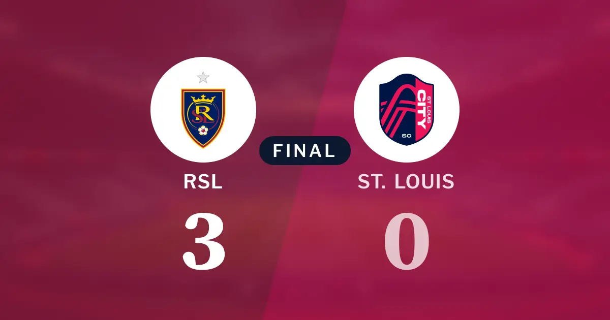 Final score: Real Salt Lake 3, St. Louis City SC 0
