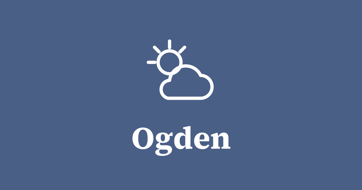 Graphic: weather, Ogden