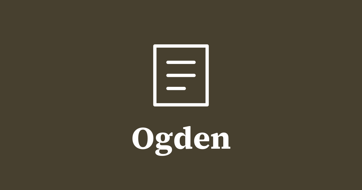 Graphic: local government, Ogden