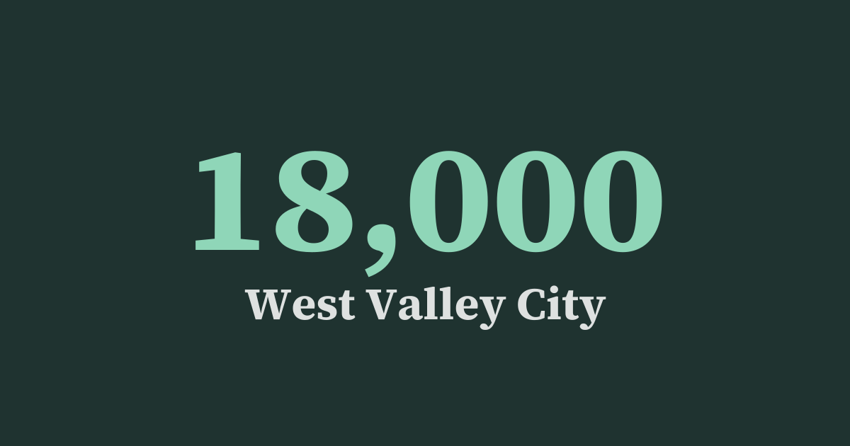 Graphic: by the numbers, West Valley City