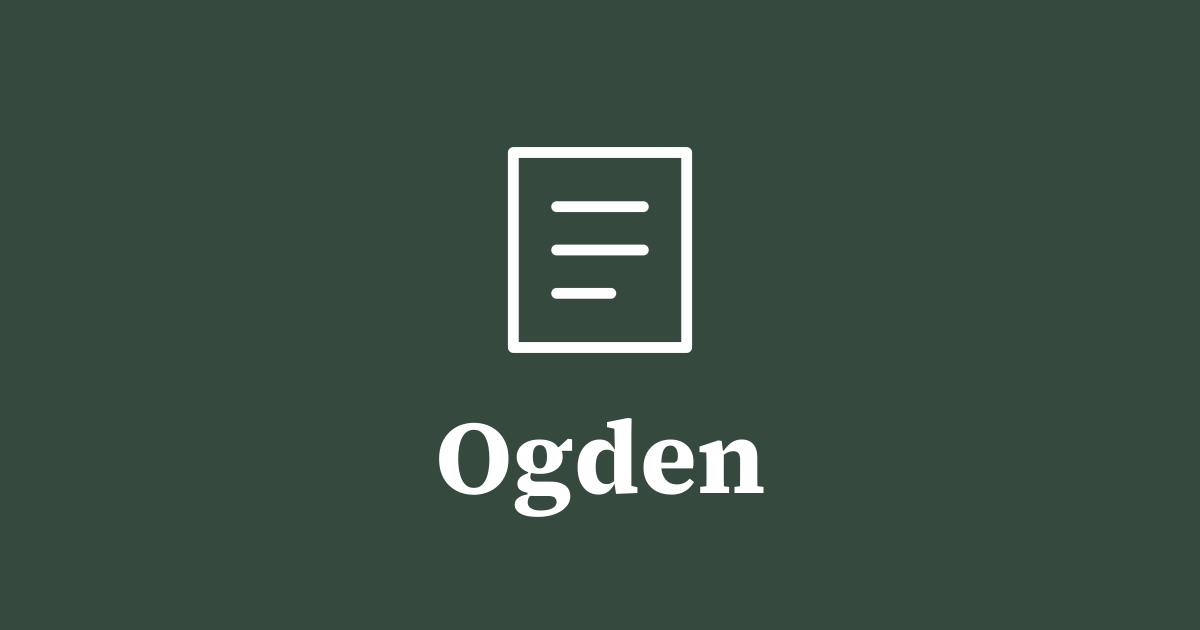 Graphic: local government, Ogden