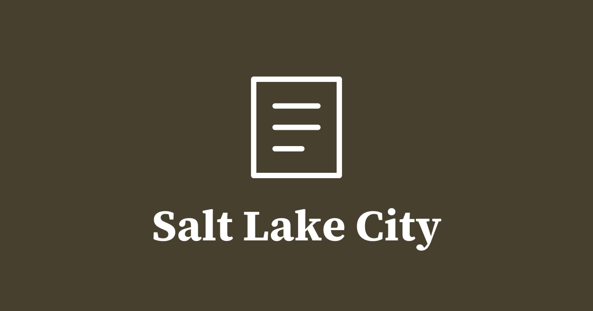 Graphic: local government, Salt Lake City