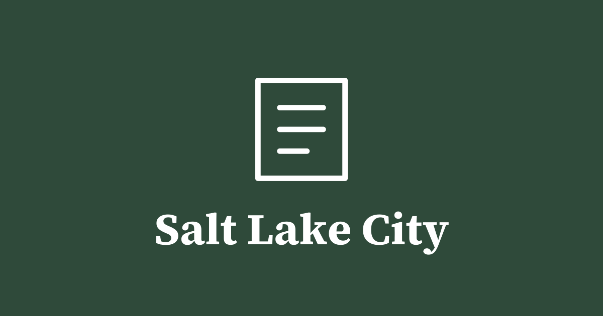 Graphic: local government, Salt Lake City