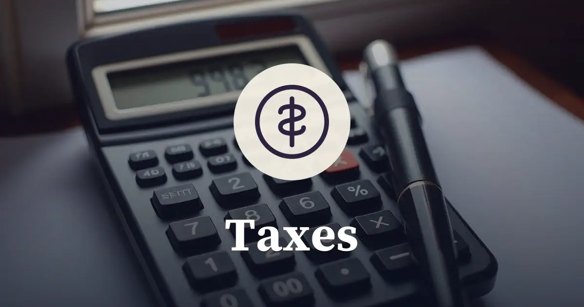 AI illustration: taxes